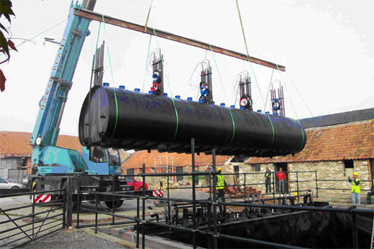 Installation of tanks